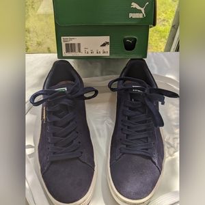 Puma Mens Suede Classic Plus 356568-51 Blue Casual Shoes Sneakers Men's 8.5